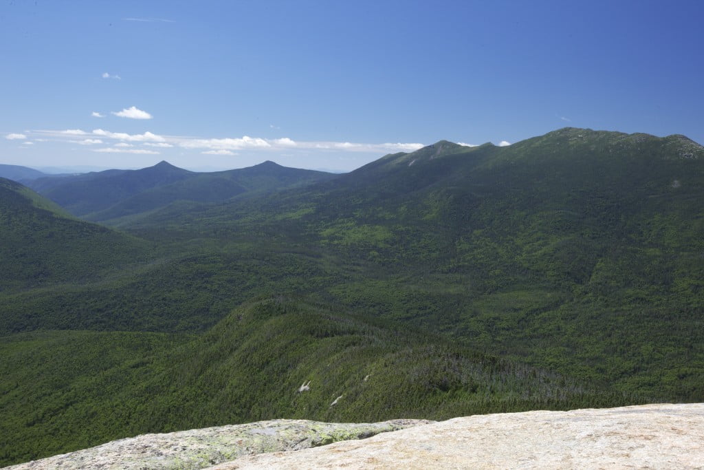 A look back at Franconia Ridge from Garfield